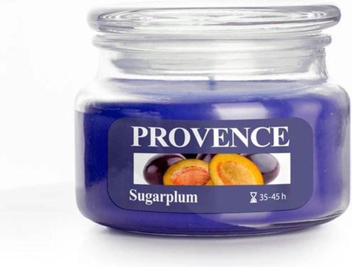 Lumânare parfumată din sticlă PROVENCE prune 45 de ore