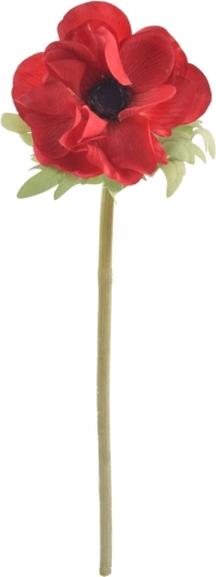 Floare artificială mac roșu 50 cm
