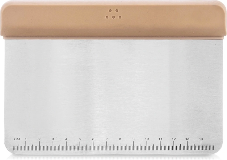 Spatulă și tăietor pentru aluat din oțel inoxidabil 17 cm