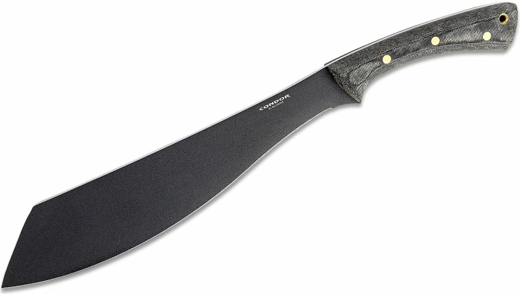 Macetă Condor Warlok 31,8 cm, Micarta neagră cu teacă din piele