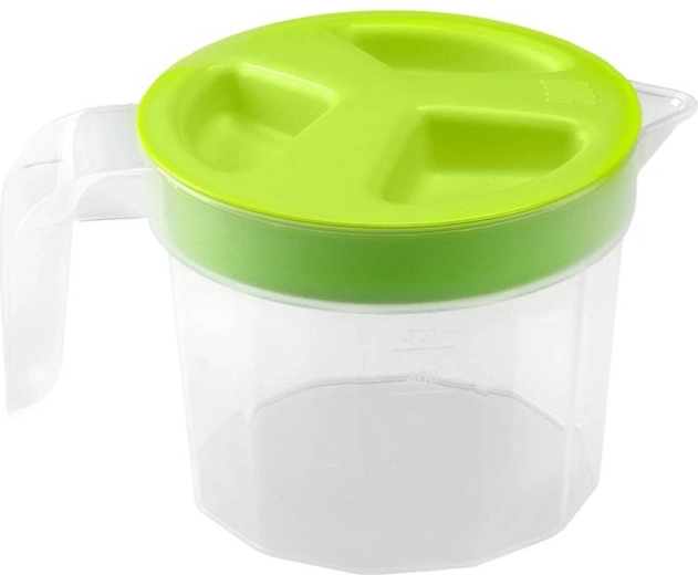 Cană gradată din plastic cu capac 0,5 l