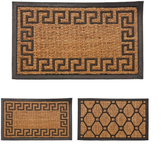 Covoraș de intrare din cocos PANAMA 40 × 60 cm cu cauciuc antiderapant