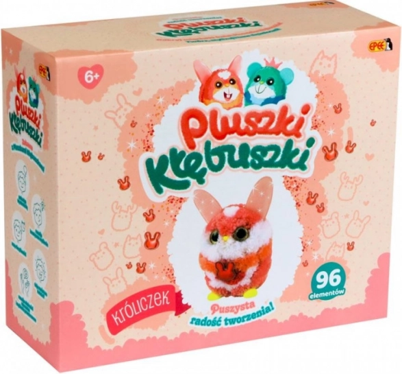 Set creativ de jucării de pluș Iepuraș, 96 de piese