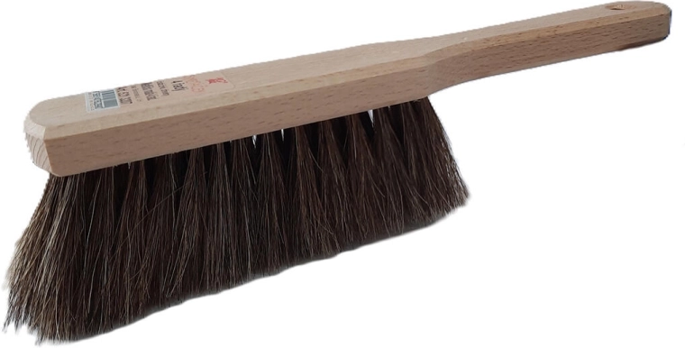 Perie de mână din lemn cu păr de cal, nelăcuită