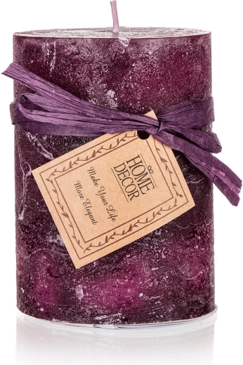 lumânare decorativă cilindrică mov 6,8 × 9,5 cm