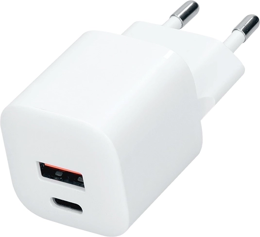 Încărcător rapid Solight GaN USB-C + USB-A 20 W PD