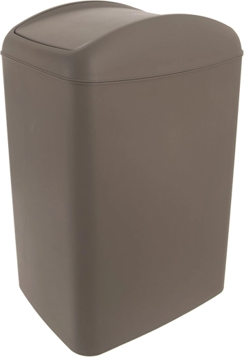 Coș de gunoi Waste cu capac rabatabil 40 l, maro