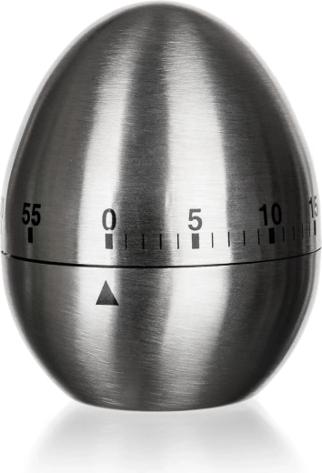 Cronometru de bucătărie din inox în formă de ou AKCENT