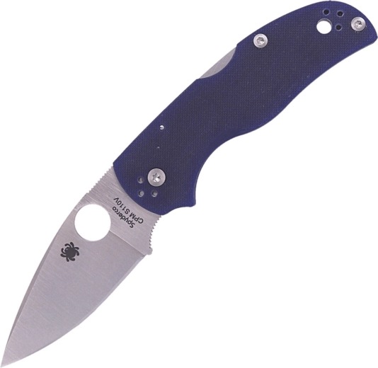 Cuțit de buzunar Spyderco Native 5 Dark Blue G10, lamă satinată 7,5 cm