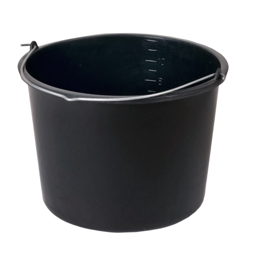 Găleată pentru construcții 12 l cu mâner metalic și gradație internă