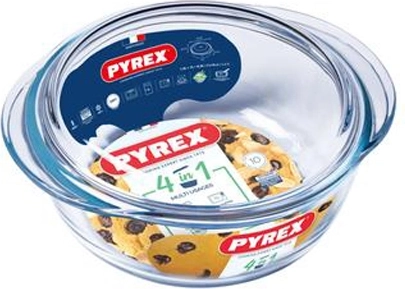 Tavă de copt din sticlă cu capac PYREX 1,3 l