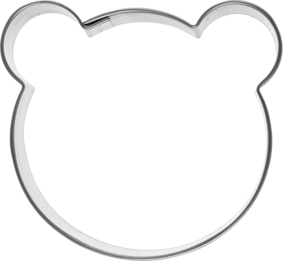 Decupator din inox – ursuleț (cap) - 1 bucată