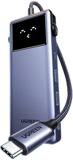 Hub USB-C Ugreen CM888 Uno 7în1 cu HDMI 4K, USB 3.0, PD și RJ45 - 1 buc