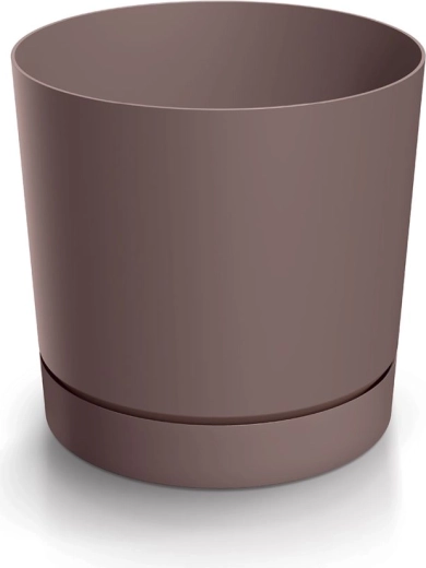Ghiveci cu farfurioară TUBO P 39 cm marsala