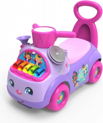 Trotinetă fără pedale FISHER-PRICE Parada muzicală – mov