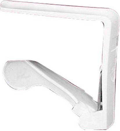 Clemă pentru față de masă cu arc – plastic alb