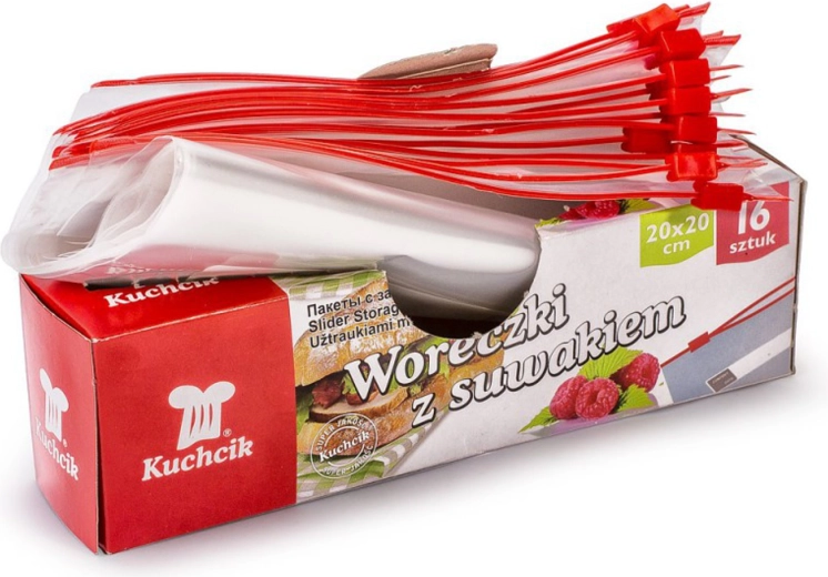 Pungi pentru congelare cu fermoar 20 × 20 cm, 1,5 l (16 buc.)