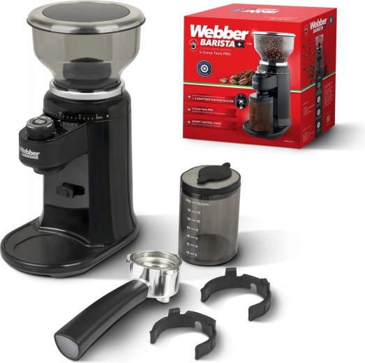 Râșniță electrică de cafea cu bavuri WEBBER, 25 setări, 180 W