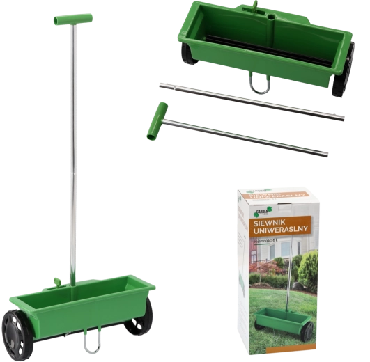 Împrăștiător manual universal GardenLine pentru semințe și îngrășăminte 6 l