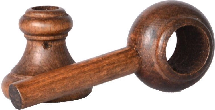 Suport din lemn pentru tijă de perdea – nuc