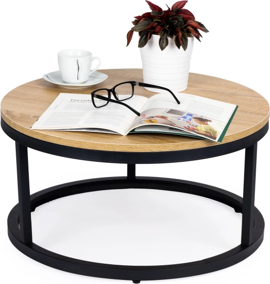 Măsuță de cafea rotundă loft 60 cm MODERNHOME