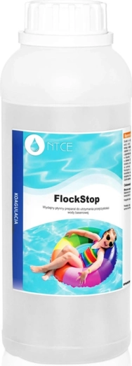 FlockStop preparat lichid pentru îmbunătățirea filtrării și clarității apei din piscină 1 l