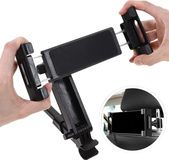 Suport auto pentru tetieră, rotire 360° pentru tabletă și telefon
