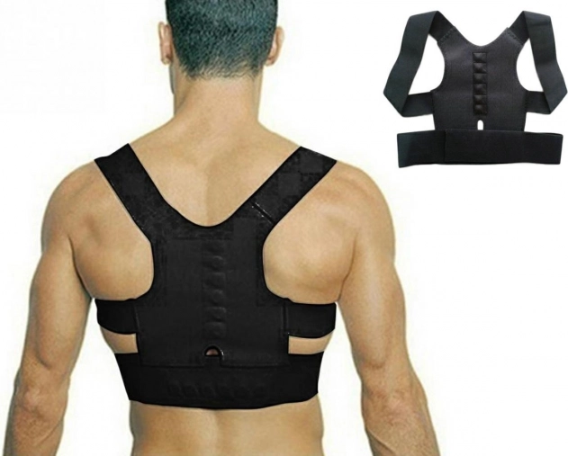 Corector magnetic de postură negru