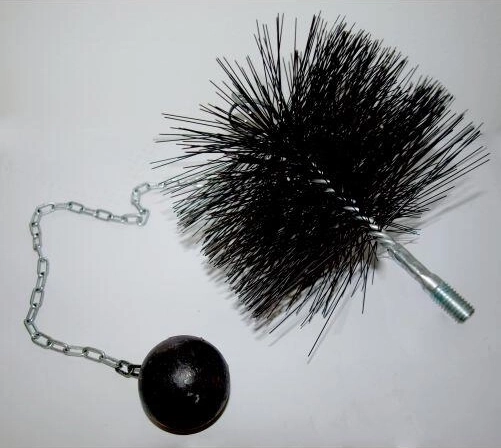 Perie de coș de fum 160 mm cu ochi și greutate 0,5 kg