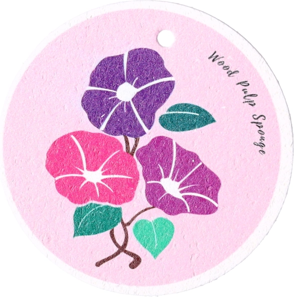 Burete natural pentru vase violet