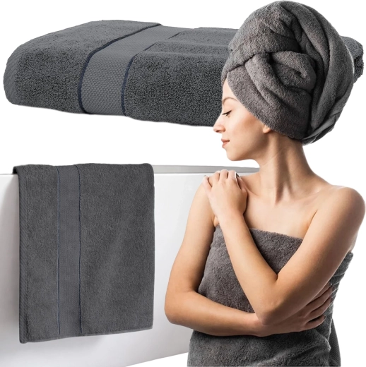 RENEW FORCE prosop de baie dry spa grey 70 × 140 cm