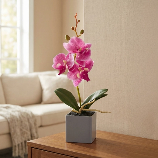 Orhidee decorativă artificială 29,5 cm - 1 bucată