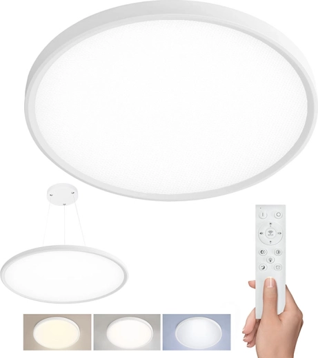 Solight plafonieră LED Estela White cu telecomandă 50 W, 60 cm, UGR<19