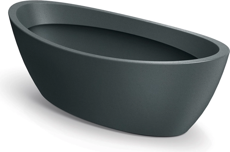 Ghiveci oval Aria 40 cm, grafit