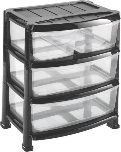 Raft din plastic cu 4 sertare Heidrun Professional 55 × 40 × 60,5 cm