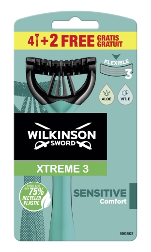 Aparate de ras de unică folosință WILKINSON SWORD Xtreme3 Sensitive 6 buc