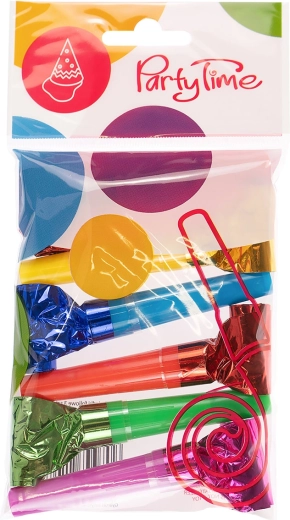 Fluiere party 35 cm – set 6 buc