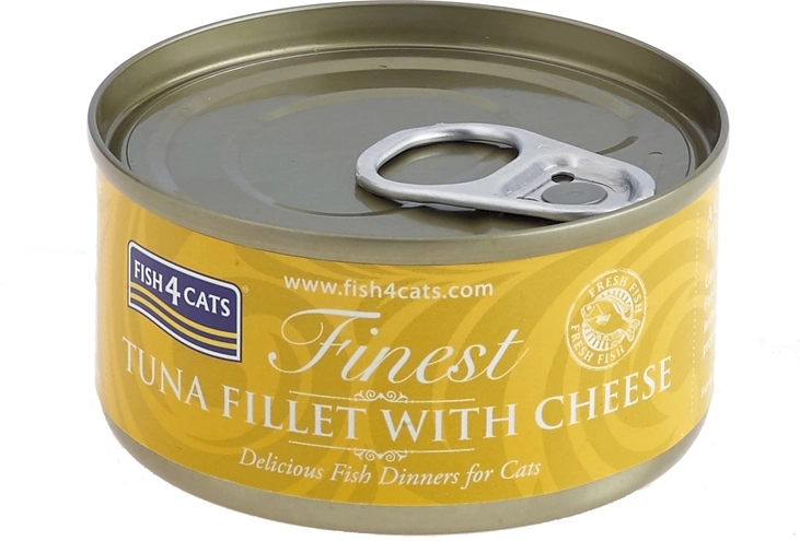Conservă pentru pisici cu ton și brânză 70 g FISH4CATS