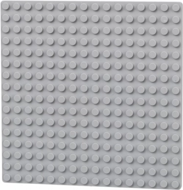 Placă dublă față 16x16 gri deschis