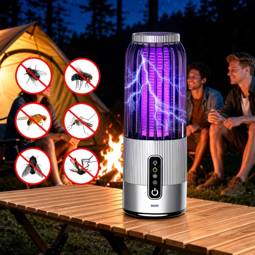 Lampă electrică suspendată pentru exterminarea insectelor cu temporizator - 1 bucată