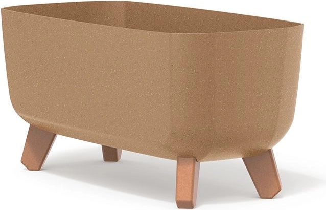 Jardinieră dreptunghiulară cu piciorușe GRACIA CASE ECO WOOD 39 cm naturo