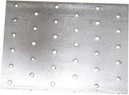 Placă de îmbinare 80 × 120 mm, oțel 2,0 mm