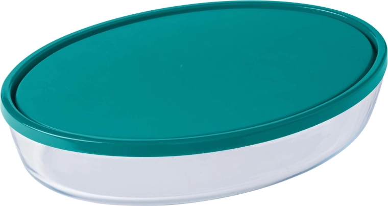 Vas de copt din sticlă Pyrex cu capac 3,1 l (35 × 24 × 6 cm)