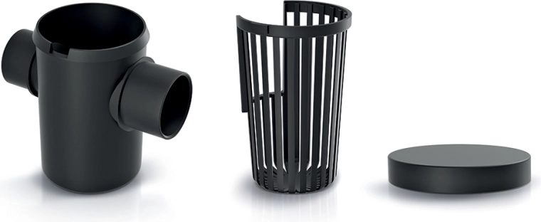 Filtru extern pentru impurități grosiere din apa de ploaie – set din 3 piese