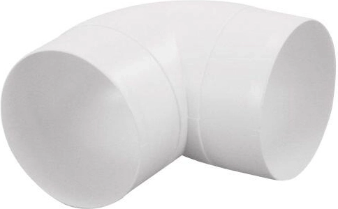Cot rotund 90° pentru conductă 90/125 mm