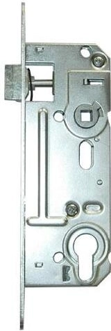 Broască încastrată pentru cilindru, interax 90 mm, adâncime 60 mm, dreapta/stânga, zincat alb
