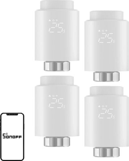 Cap termostatic Sonoff ZigBee TRVZB (4 buc.)