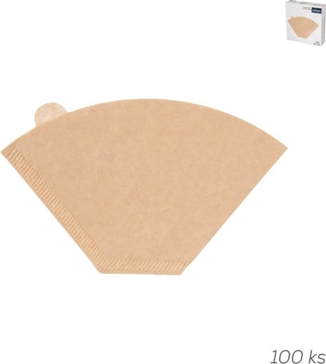 Filtre de cafea din hârtie nealbite, mici, 100 buc.