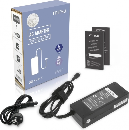 Adaptor de alimentare Mitsu USB‑C PD 100 W pentru laptop