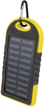 Setty power bank solar 5000 mAh galbenă